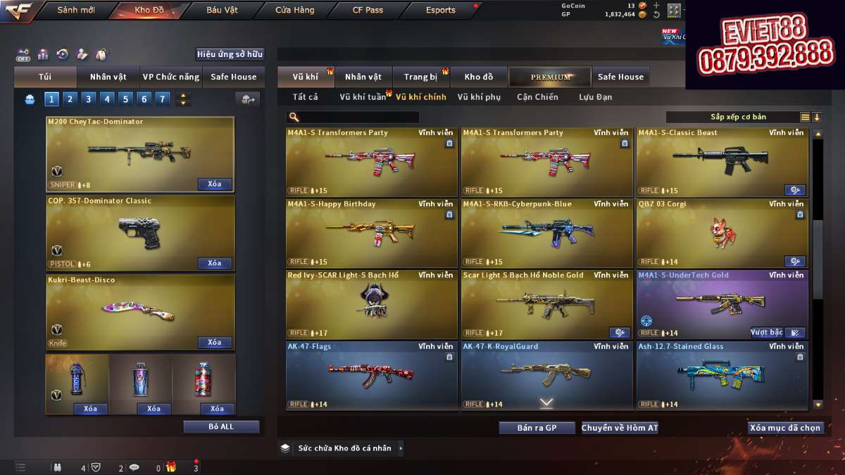 shop acc cf uy tin gia re